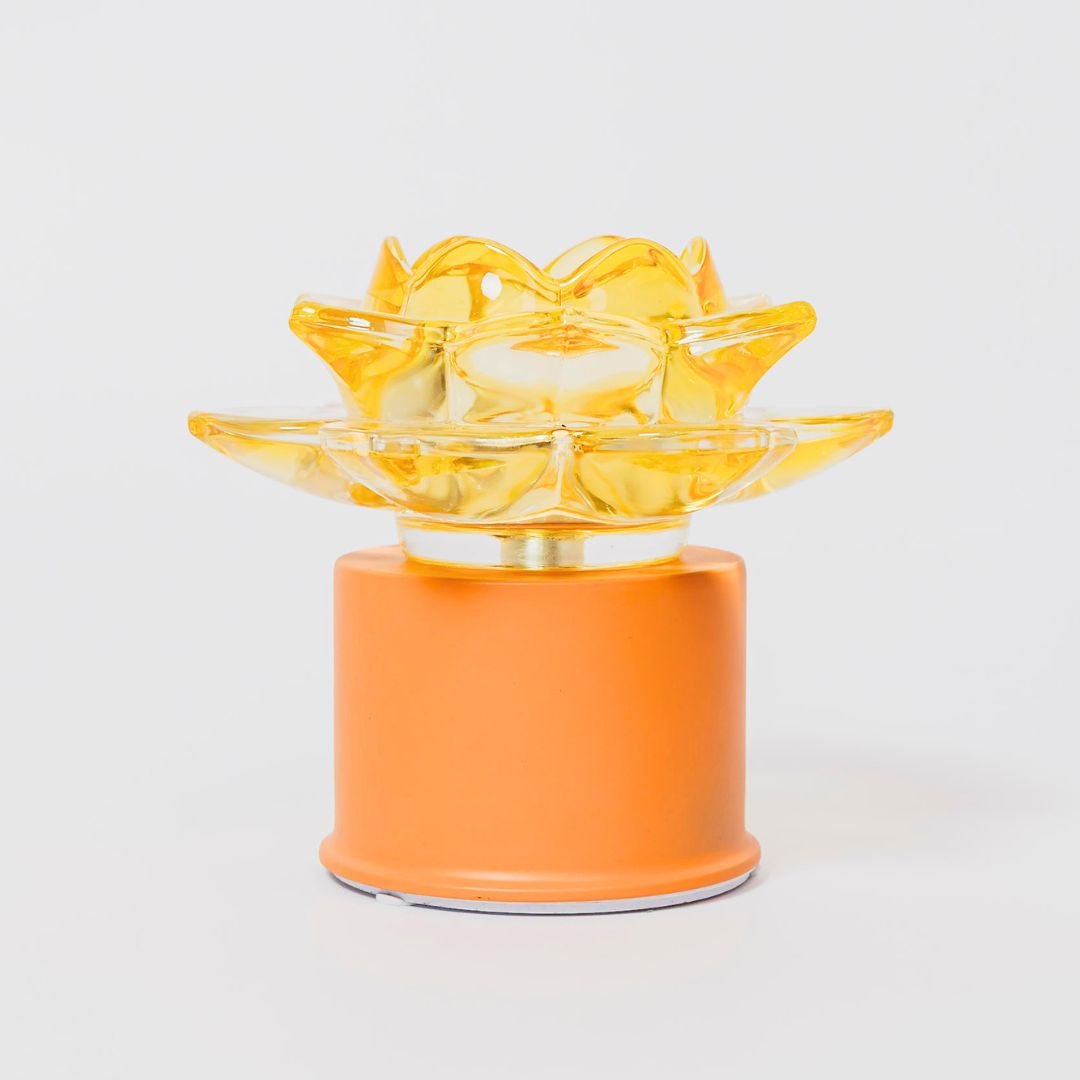 Lampada Fiore di Loto Gialla Roteante di magnifique Maison Lampada Fiore di Loto Gialla Roteante