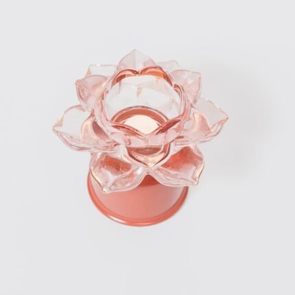 Lampada Fiore di Loto Rosa Roteante Interno