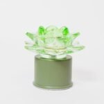 Lampada Fiore di Loto Verde Roteante