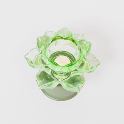Lampada Fiore di Loto Verde Roteante di Magnifique Maison Interno