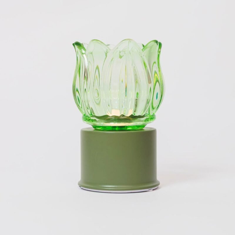 Lampada Tulipano Verde Roteante