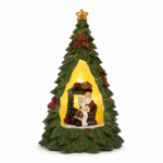 Albero Babbo Natale Led 18cm
