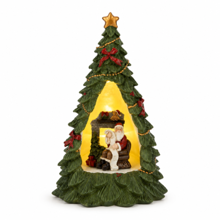 Albero Babbo Natale Led 18cm