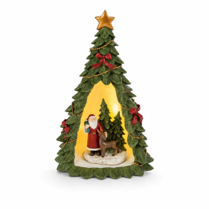 Albero Babbo Natale Led 25cm