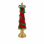 Albero Natalizio Rosso con Addobbi 48cm