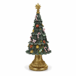 Albero di Natale Luci Musica 18cm