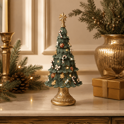 Albero di Natale Luci Musica 18cm di vestiamo casa Gran Natale Ambientato