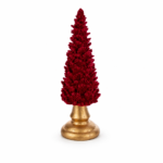 Albero di Natale Velluto Rosso 22cm