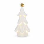 Albero in Porcellana Bianca a Led 18cm