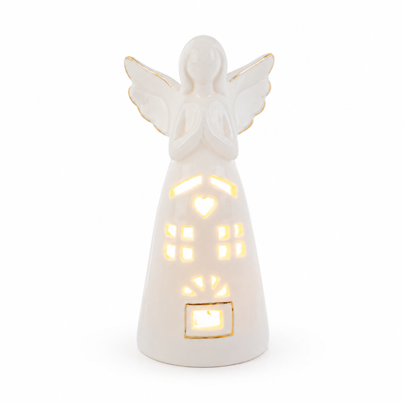 Angelo Porcellana Bianca Led 22cm