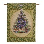 Arazzo Albero di Natale con Luci 66x90cm