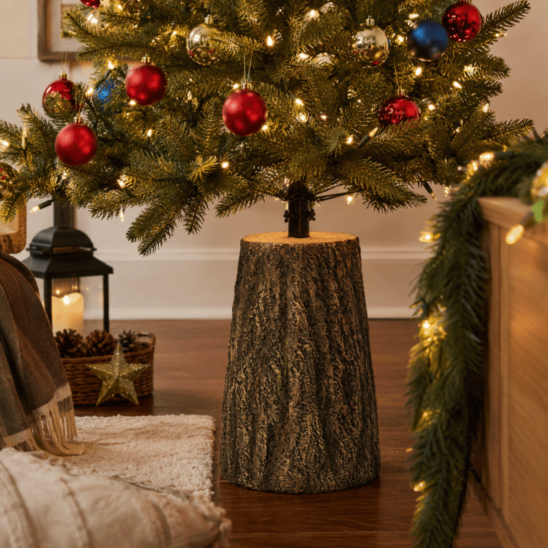 Base per Albero Tronco 58cm Vestiamo Casa Gran Natale Ambientato