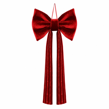 Fiocco Natalizio per Porta Rosso 180cm