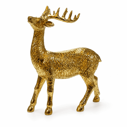 Renna Oro 32cm in Resina