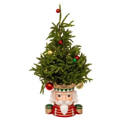 Schiaccianoci con Albero di Natale 68cm