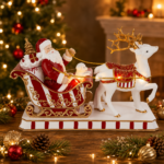Slitta Babbo Natale con Luci e Musiche di Le Stelle Ambientata