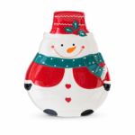 Vassoio Ceramica Pupazzo di Neve