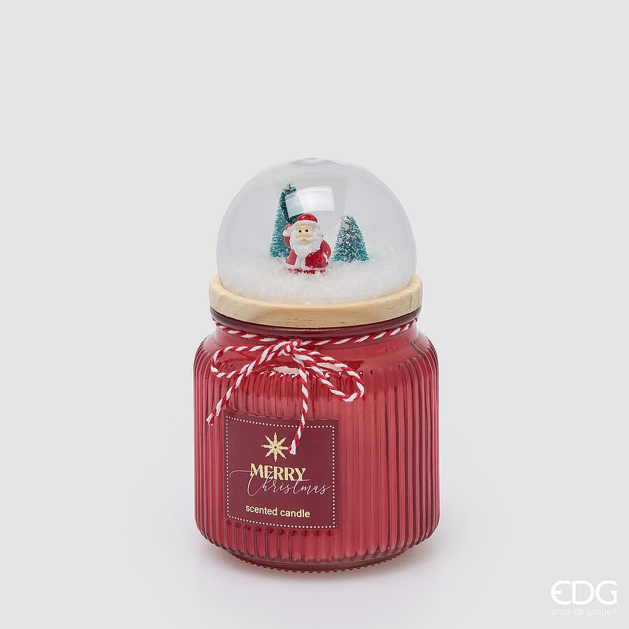 Candela Cupola Profumata Rossa 15cm di EDG Enzo De Gasperi Candela Cupola Profumata Rossa 15cm