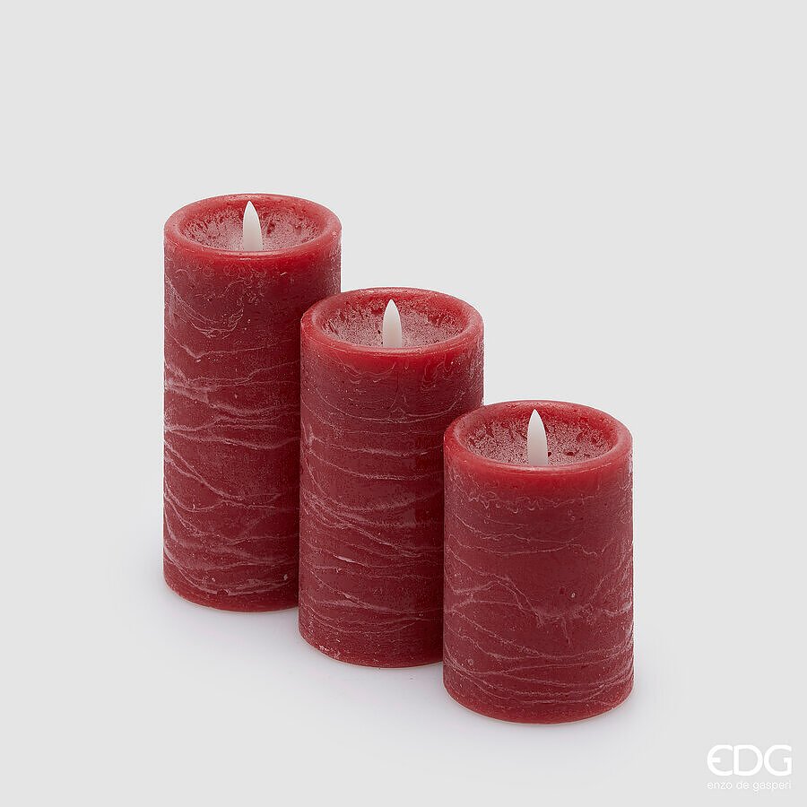 Set 3 Candele a Led Soffio EDG Enzo De Gasperi Set 3 Candele a Led Soffio