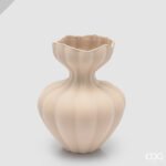 Vaso Flow Sinuoso Beige 25cm