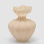 Vaso Flow Sinuoso Beige 32cm