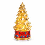 Abete a Led Rotante Oro 27cm
