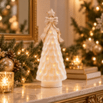 Abete a Led in Porcellana 22cm di mascagni Ambientato
