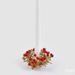 Corona Bacche Rosse e Foglie 9cm