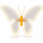 Farfalla a Led e Movimento 40cm